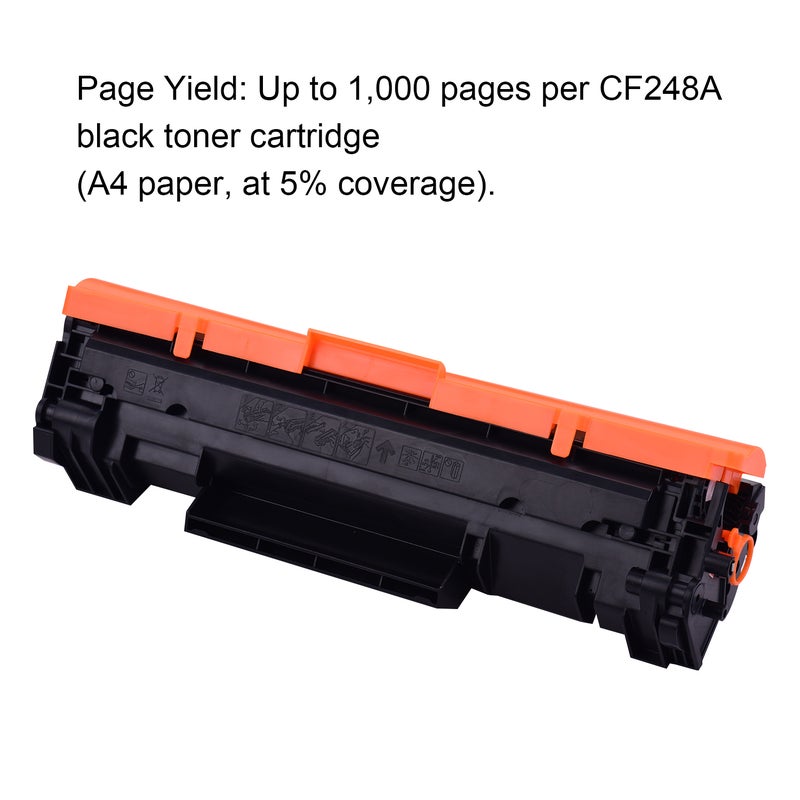 حافظة حبر متوافقة سوداء مستبدلة لحبر HP CF248A 48A مع شريحة متوافقة مع طابعات HP LaserJet Pro MFP M28a M28w M17a M17w M15a M15w M14a M14w - Image 5
