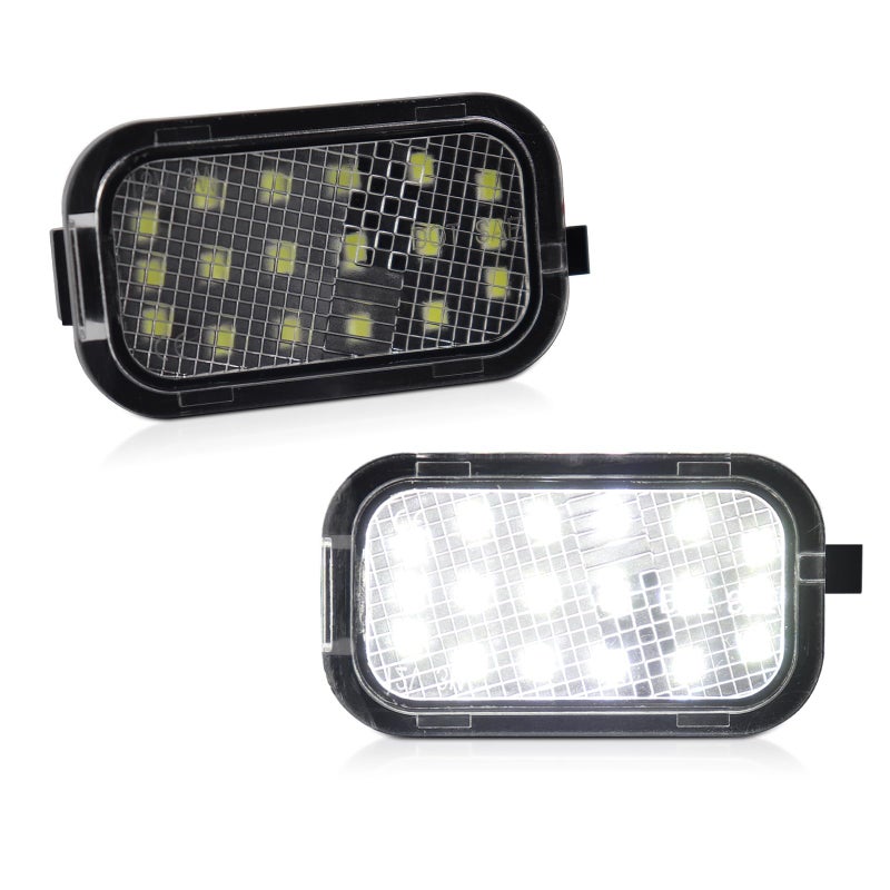 FetonAuto Mirror Light LED Puddle Light Assembly for 20072014 Chevy Silverado 2500 3500 Suburban 1500 2500 Tahoe GMC Yukon Denali Hybrid XL 1500 2500 Pickup 5500K White