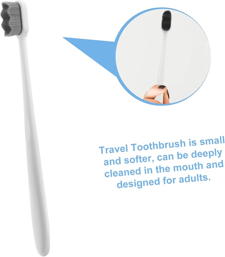 Super Soft Small Toothbrushes 4 Pack With Non Slip Ergonomic Handle For Travel Camping Hiking - Image 5