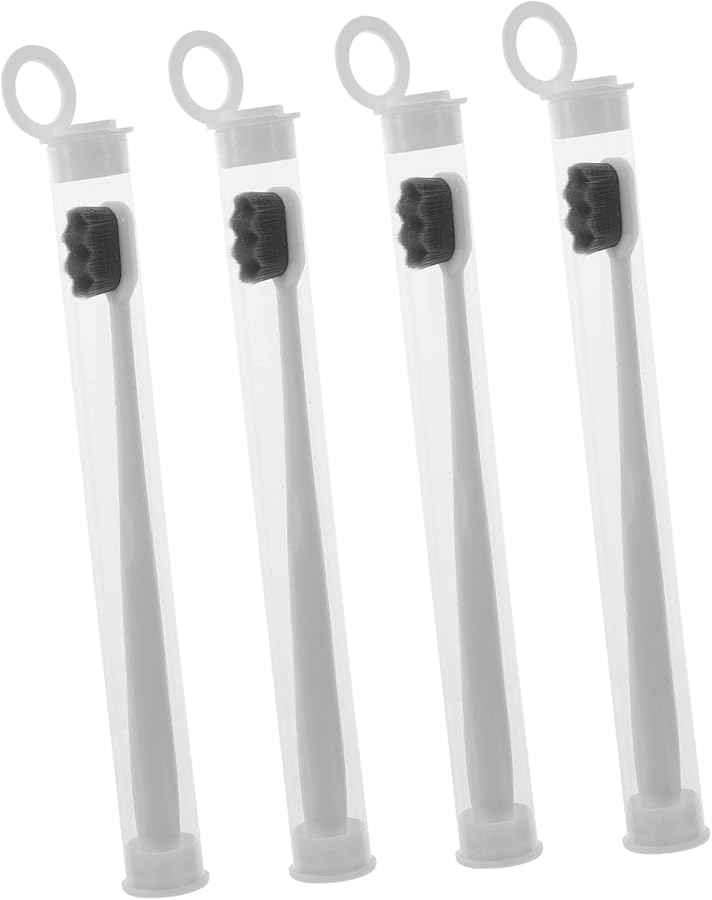 Super Soft Small Toothbrushes 4 Pack With Non Slip Ergonomic Handle For Travel Camping Hiking - Image 2