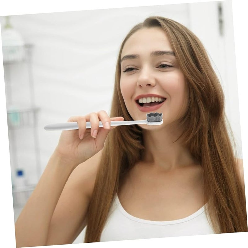 Super Soft Small Toothbrushes 4 Pack With Non Slip Ergonomic Handle For Travel Camping Hiking - Image 3