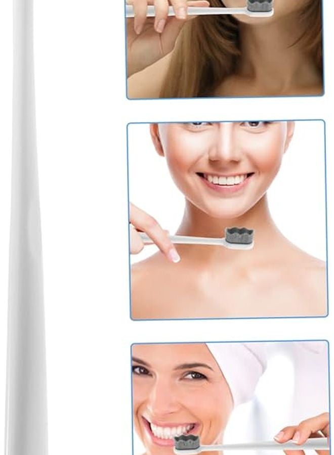 Super Soft Small Toothbrushes 4 Pack With Non Slip Ergonomic Handle For Travel Camping Hiking - Image 4