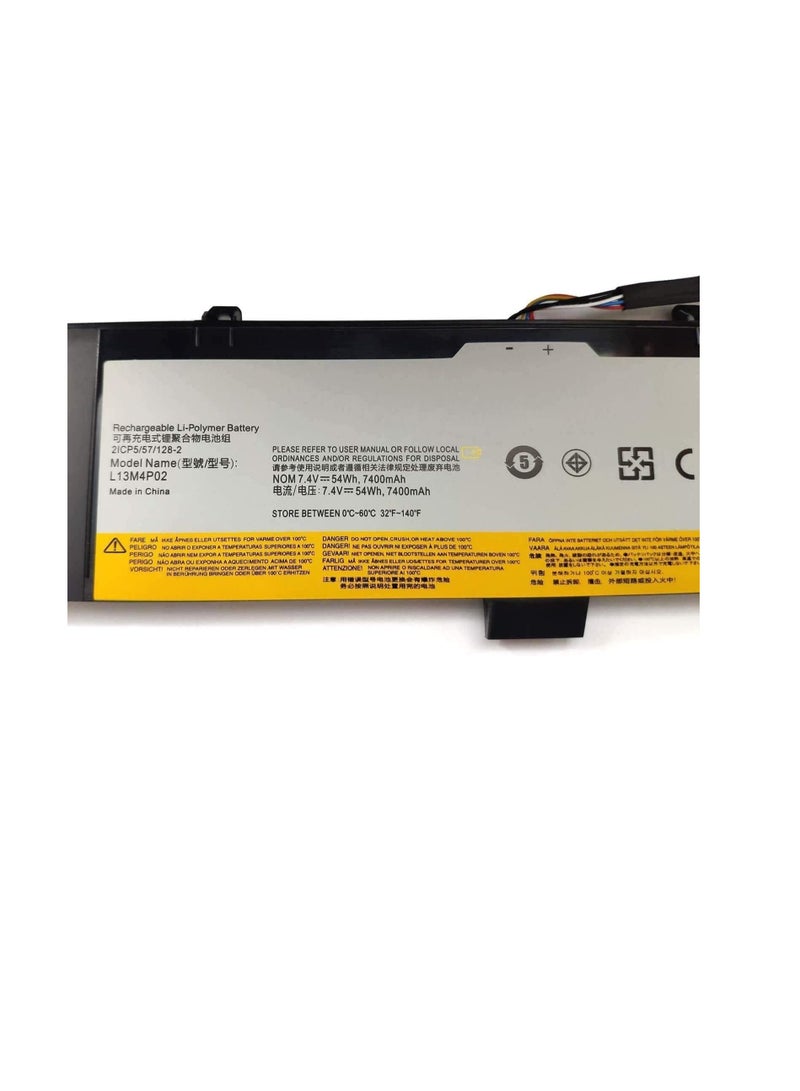 Terabyte بطارية لابتوب 7.4 فولت 54 واط ساعة L13M4P02 L13N4P01 متوافقة مع لينوفو إيرازر Y50 Y50-70 Y50-80 Y50P Y50P-70 Y70 Y70-70 سلسلة 121500250 121500250 51 5BK10190 - Image 2