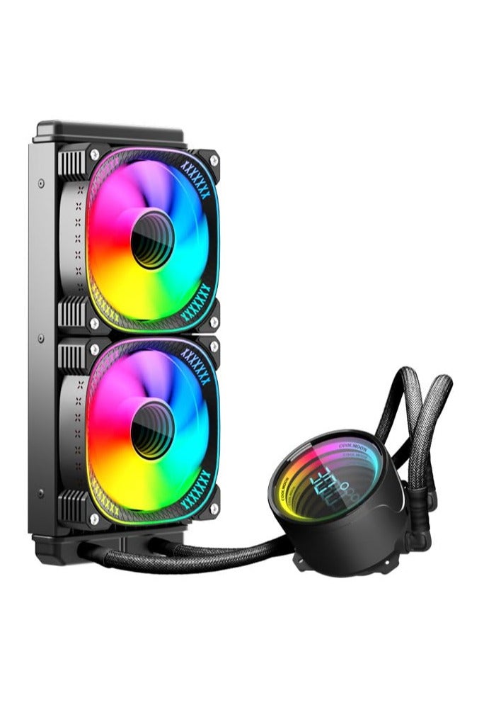 كولمون برودة سائل وحدة المعالجة المركزية 240 مم/360 مم مع شاشة درجة الحرارة ، مشعاع برودة المياه CPU AIO مع مراوح ثلثة ، مزامنة ARGB ، مضخة تسيطر عليها PWM ، تقنية مضادة للتسرب ، مرآة واضحة ، Intel & AMD COMPATIBLE - Image 3