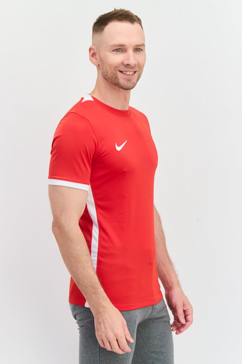 Nike Men Slim Fit Short Sleeve Soccer Jersey, Red  - Image 2