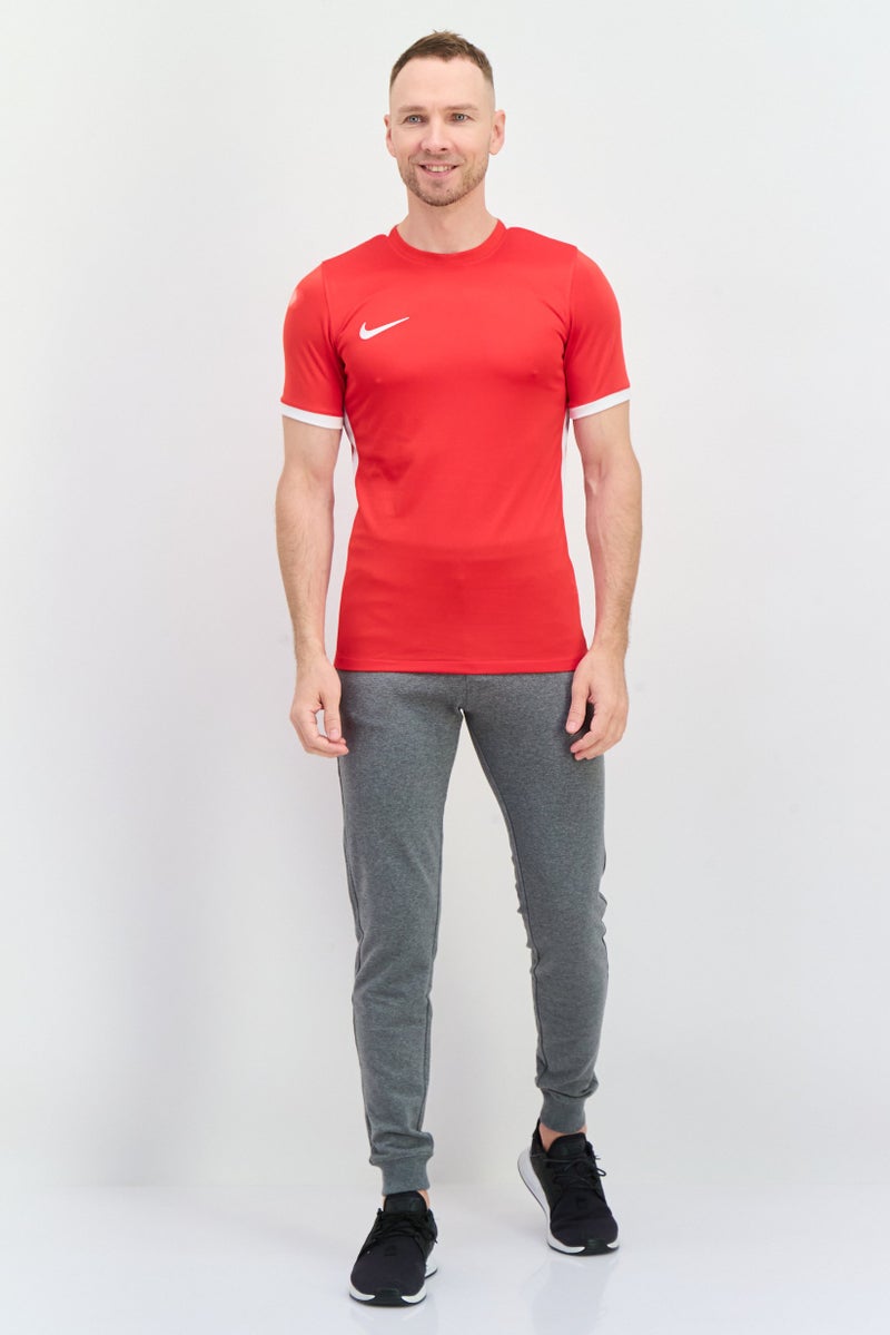 Nike Men Slim Fit Short Sleeve Soccer Jersey, Red - Image 4