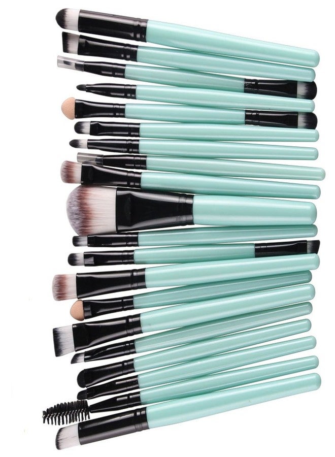 KOLIGHT 20 Pcs Pro Makeup Set Powder Foundation Eyeshadow Eyeliner Lip Cosmetic Brushes (Black+Green) - Image 3