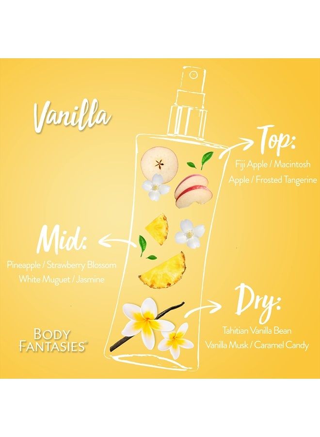 Parfums de Coeur Body Fantasies Fragrance Body Spray, Vanilla, 8 Ounce - Image 2