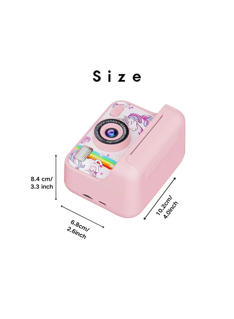 BlueFire Kids Instant Print Camera | 1080P HD Dual-Lens Digital Selfie Camera with 2.4" IPS Screen, Instant Thermal Printing, 4000W Photo Resolution, MP3 Player, Games, Filters & Frames, Rechargeable Battery, Perfect Gift for Boys & Girls - Image 4