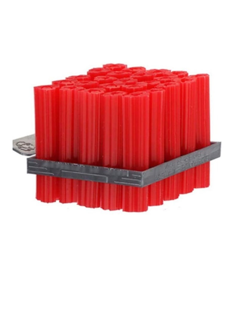 Perfect Expandet Fischer Plug Nylon Column Expansion Screw Anchor Plug Wall Plugs Drywall Fischer Plugs Pack of 25 Nos 6mm  1Inch  Red - Image 3