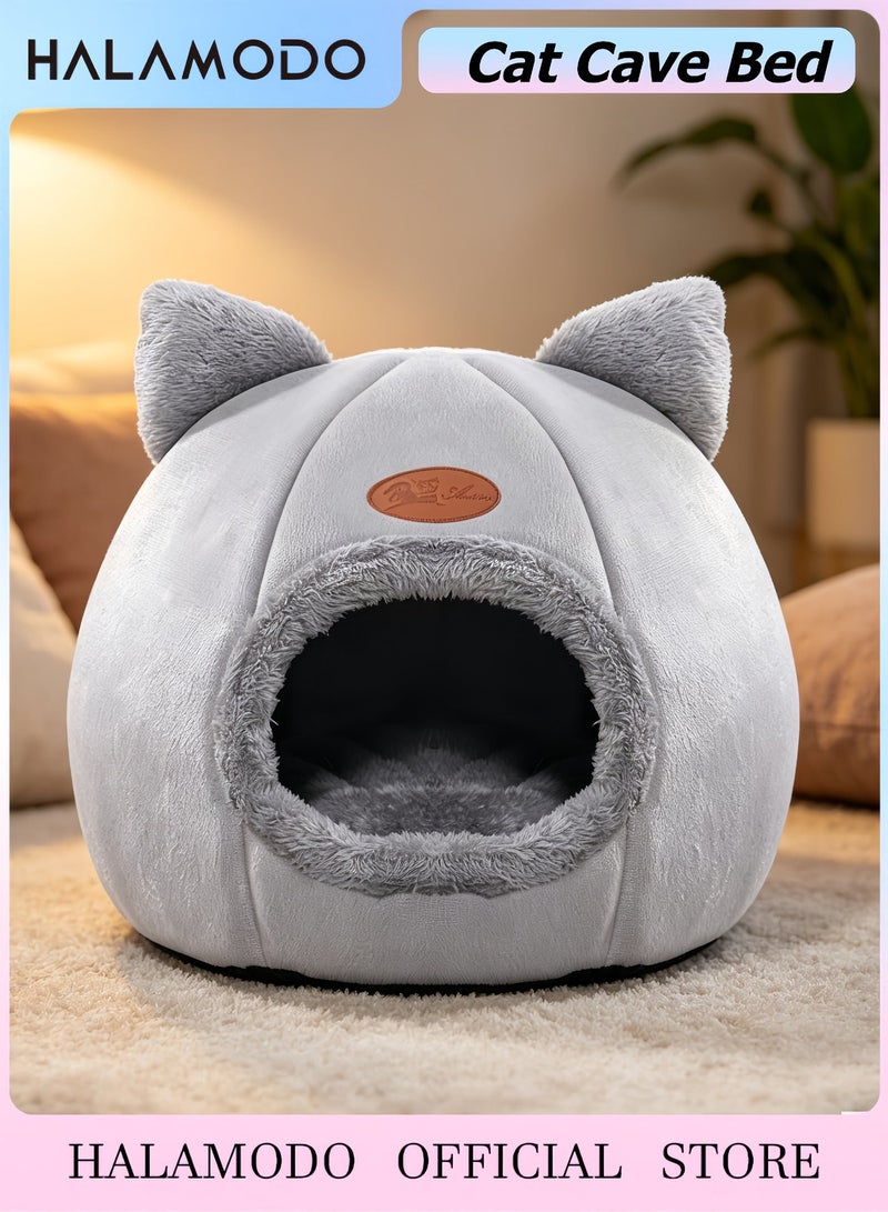 Pet Tent Cave Bed Grey L - Image 1