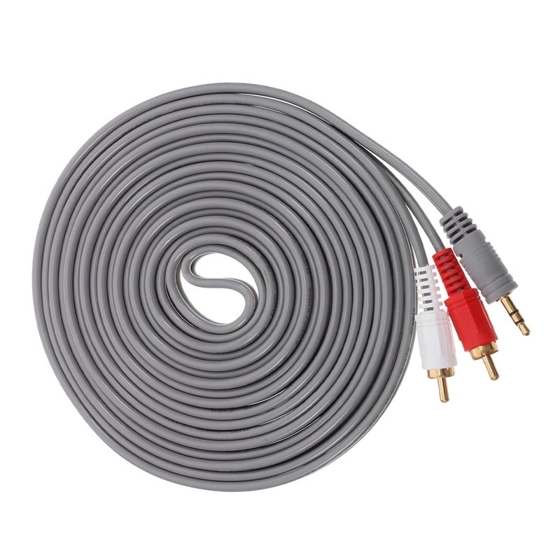 Male to Dual Female Audio Speaker Cable Flexible Wire for Home Car Studio Use - Image 1