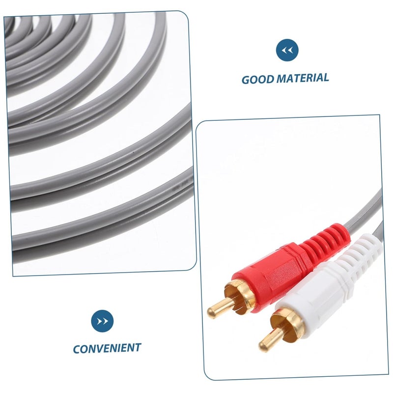 Male to Dual Female Audio Speaker Cable Flexible Wire for Home Car Studio Use - Image 2