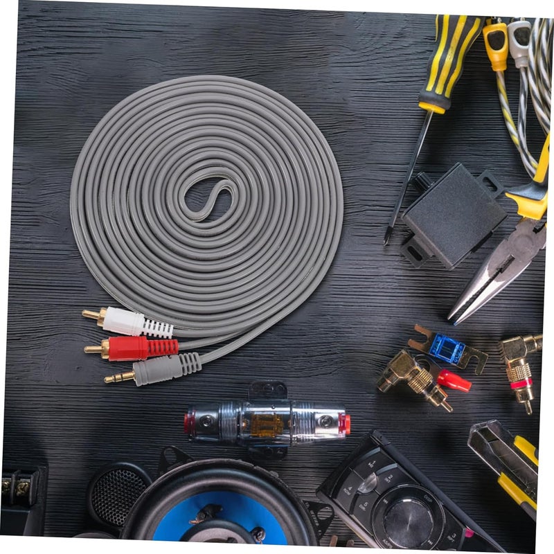 Male to Dual Female Audio Speaker Cable Flexible Wire for Home Car Studio Use - Image 5