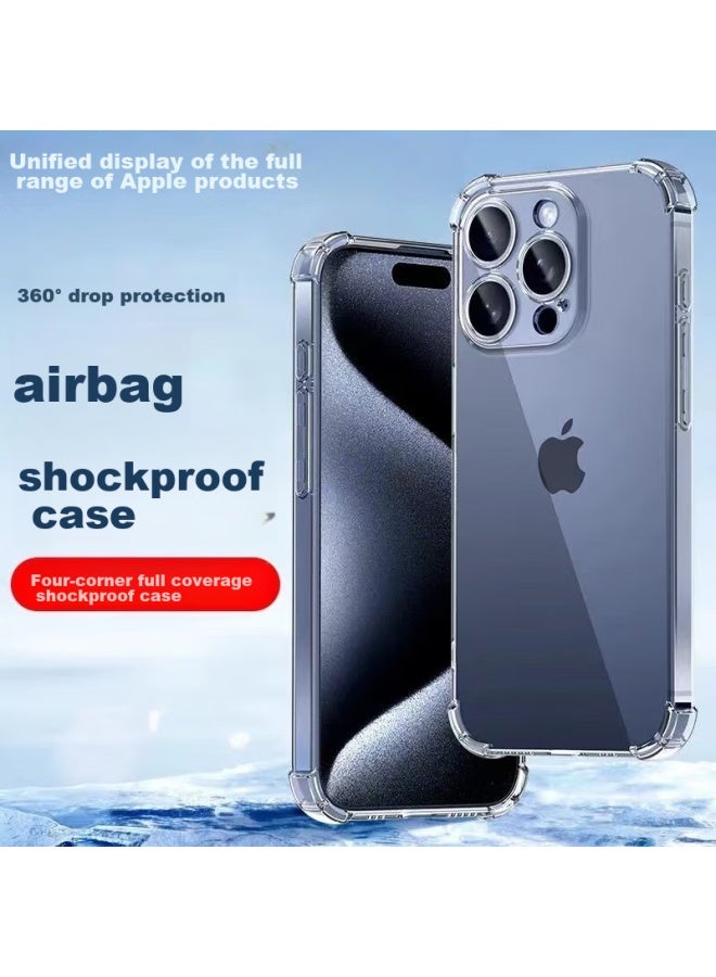 kelleia Kalaio Compatible With Apple 16 Phone Case, Air Cushion Shockproof Ultra-thin Protective Cover, Iphone 16 Protective Case With Full Lens Protection, Transparent Silicone Soft Shell - Image 5