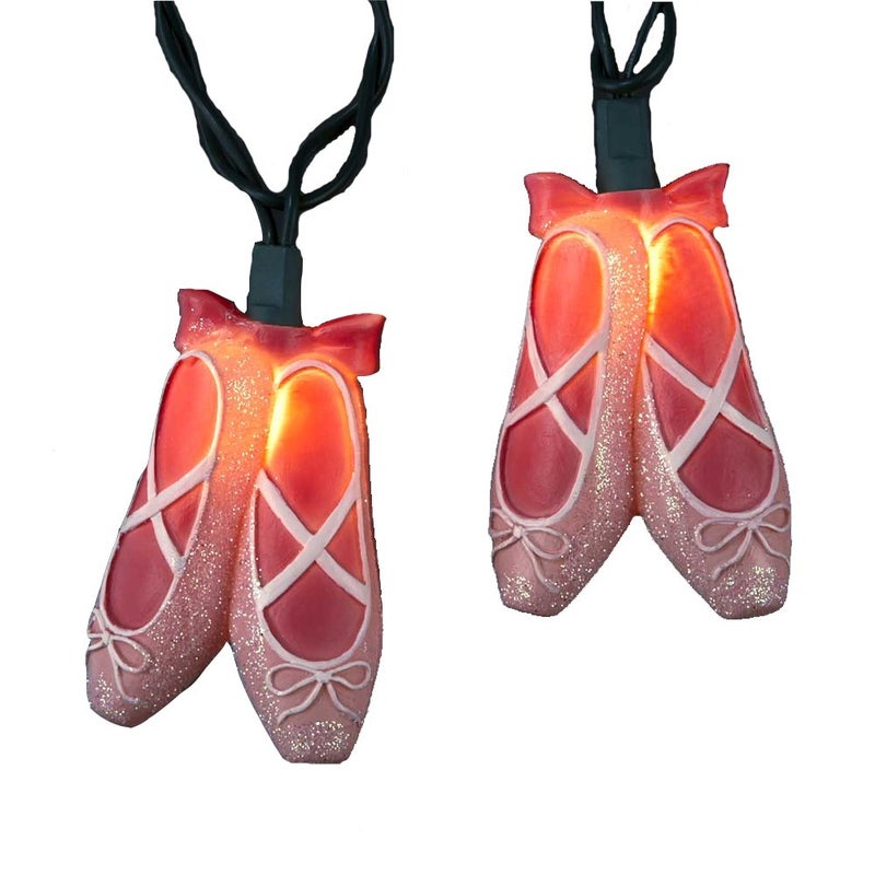 Kurt S. Adler UL4203 Ballet Slippers Light Set, 10 Light, Pink - Image 3