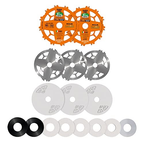 CMT ORANGE TOOLS مجموعة شفرات منشار دادو CMT ORANGE TOOLS 230.312.08 HW D=8” B=5/8” Z12 FTG+ATB برتقالية PTFE - Image 5