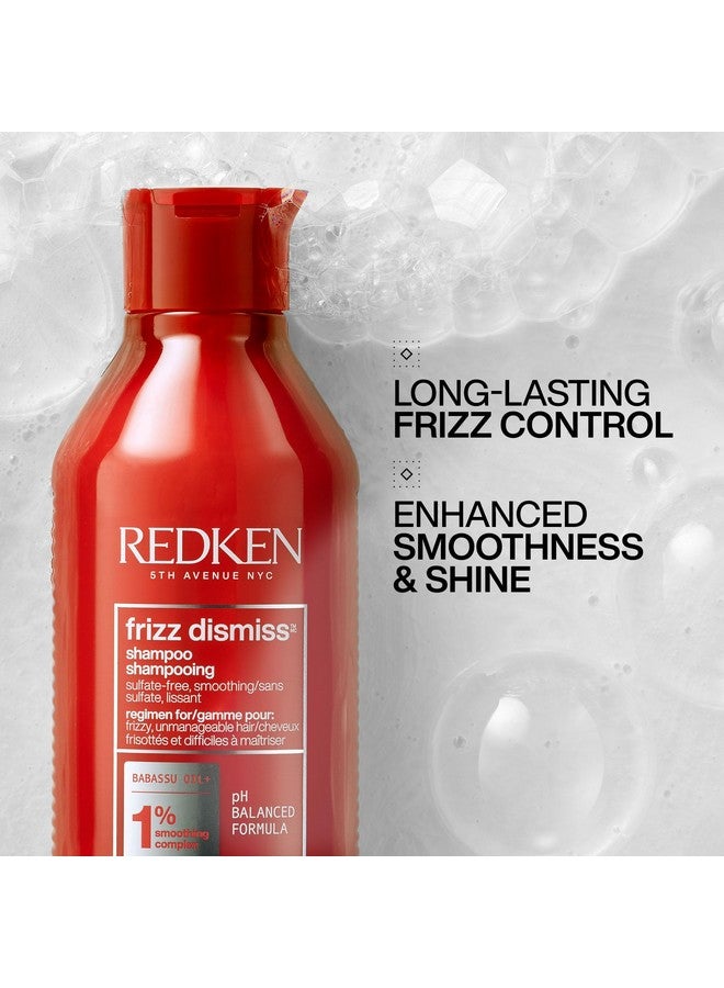 Redken Frizz Dismiss Shampoo | Sulfate Free Shampoo For Frizzy Hair | Gently Cleanses, Smooths, and Adds Shine | Weightless Long-Lasting Frizz Control | Humidity Protection | Anti Frizz - Image 2