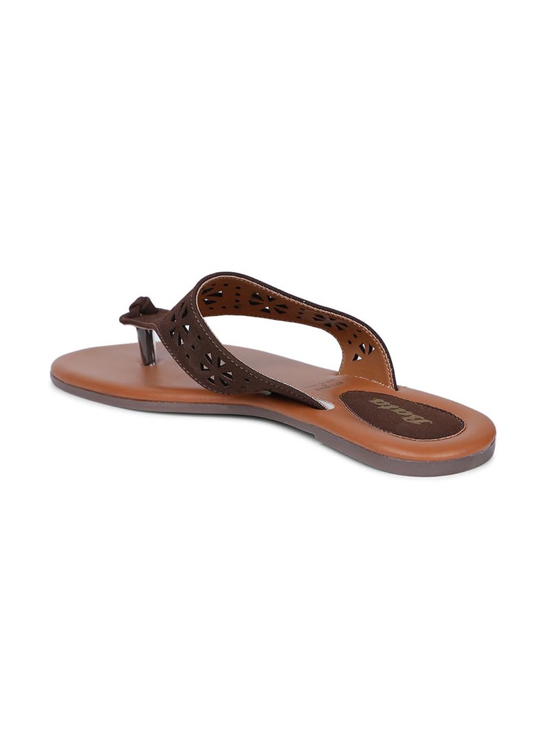 Bata Aditi Th E Women's Brown Thongs - 7 UK (5714578) - Image 2