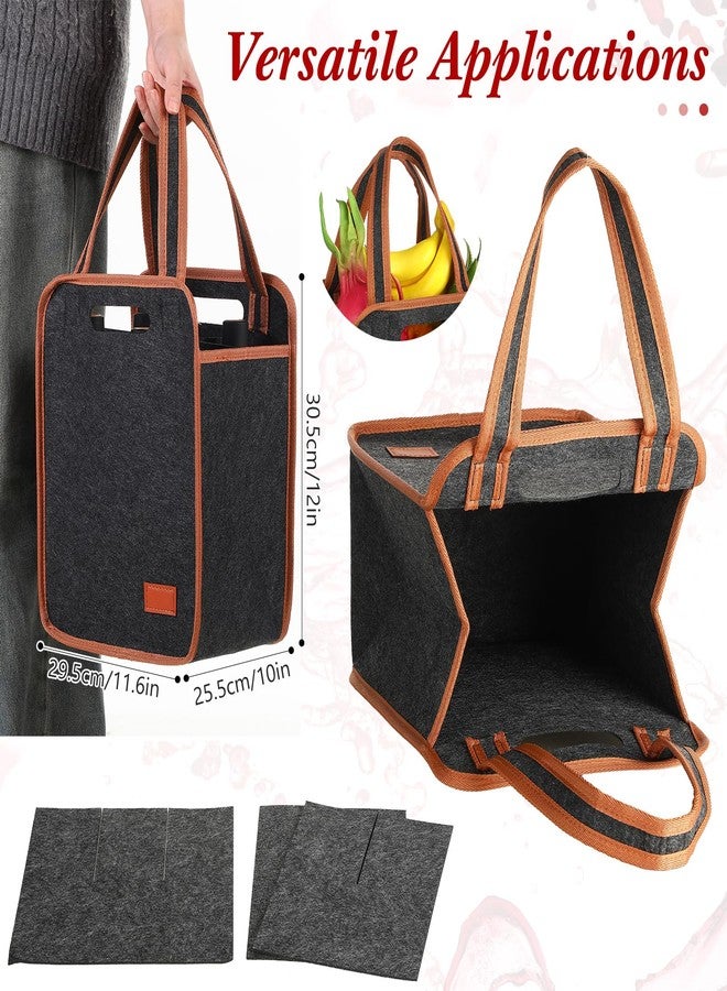 FuWeave حقيبة حمل نبيذ FuWeave، عبوة من قطعتين، تتسع لست زجاجات، قابلة لإعادة الاستخدام، معزولة حراريًا، مثالية لحقائب التسوق، مناسبة للسفر في عيد الميلاد، والتخييم، والنزهات (بني، 9.45 بوصة × 7.09 بوصة × 12.99 بوصة). - Image 2