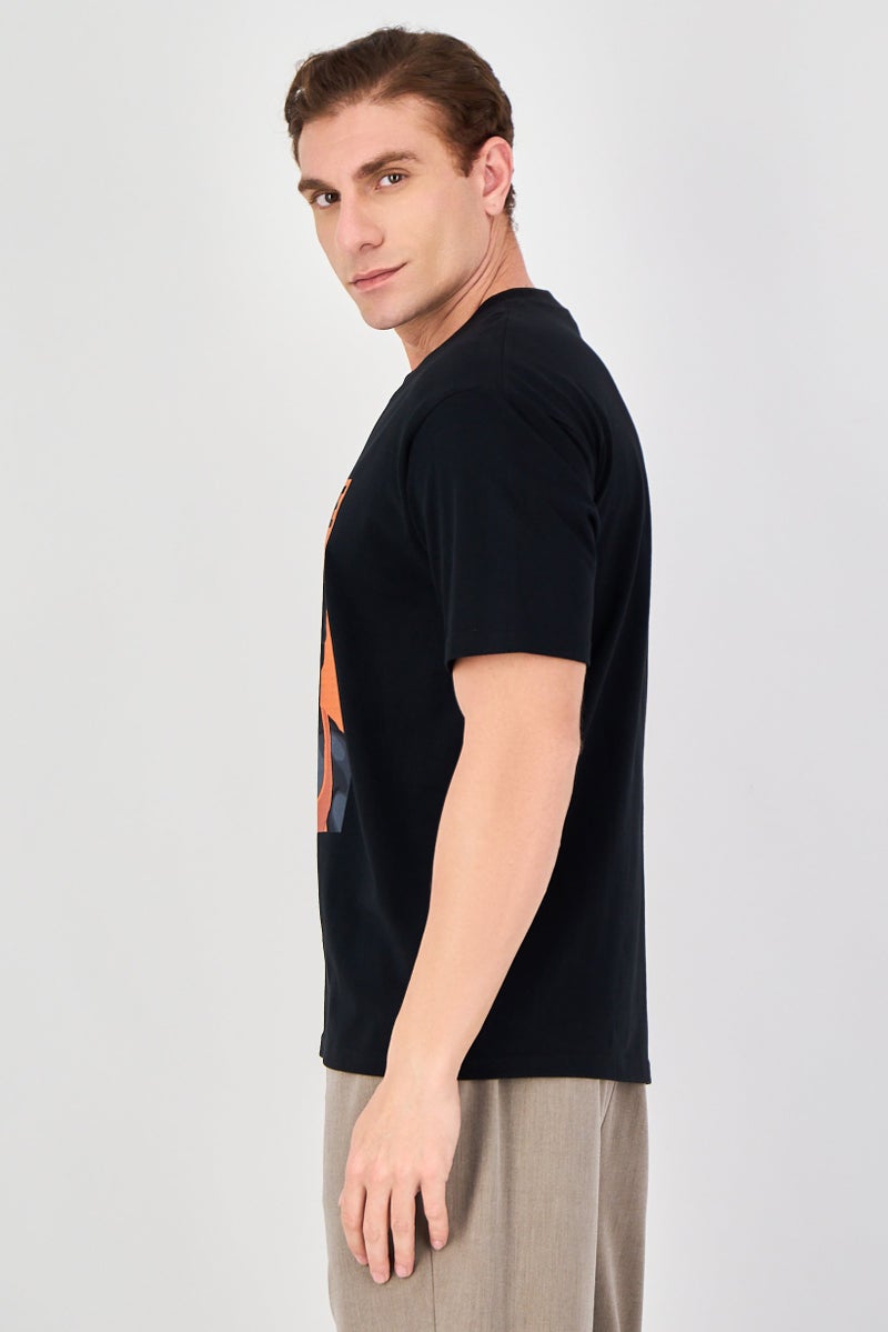 Bruce Lee Club Men Crew Neck Short Sleeve Graphic Print T-Shirt, Black - Image 2
