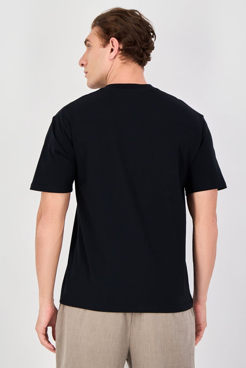 Bruce Lee Club Men Crew Neck Short Sleeve Graphic Print T-Shirt, Black - Image 3
