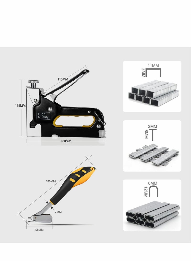 Generic 3-in-1 Stapler, Nailer with 3000 Staples and Stapler Remover, Manual Stapler, Heavy Duty Staple Kit for Upholstery, DIY, Fixing Material, Decoration, Carpentry, Furniture  - Image 3