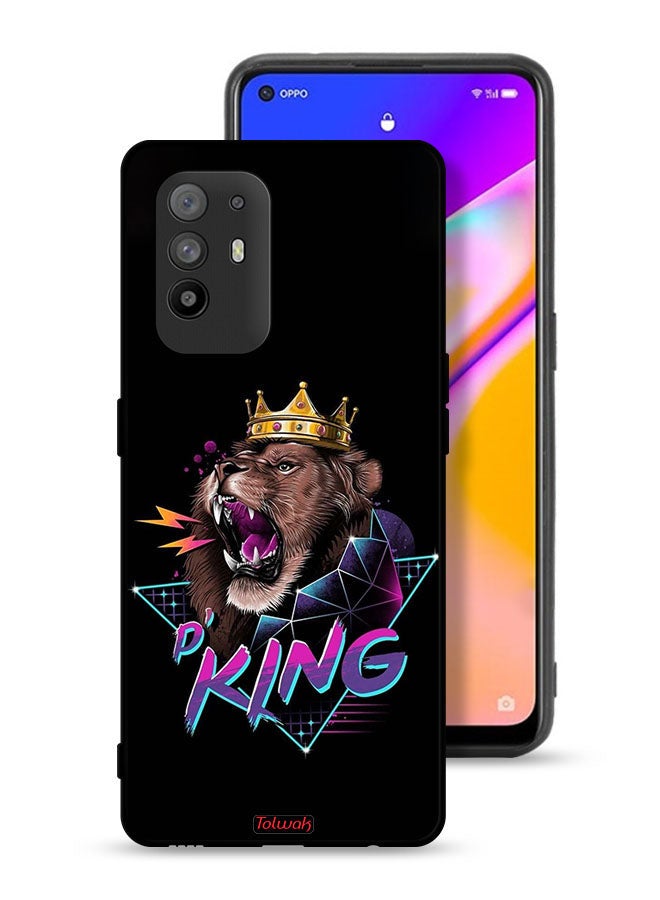 Tolwak Oppo A95 5G Protective Case Cover Lion King Art - Image 1
