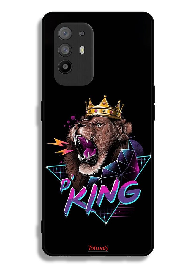 Tolwak Oppo A95 5G Protective Case Cover Lion King Art - Image 2