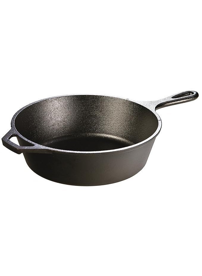 Lodge Logic Pre-Seasoned Cast Iron Deep Skillet - 10.25-inch (Black) - Image 1