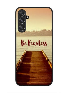 Rugged Black Edge case for Samsung Galaxy M34 5G, Custom Slim fit Flexible Anti Drop Thin Phone Case Cover - Be Fearless