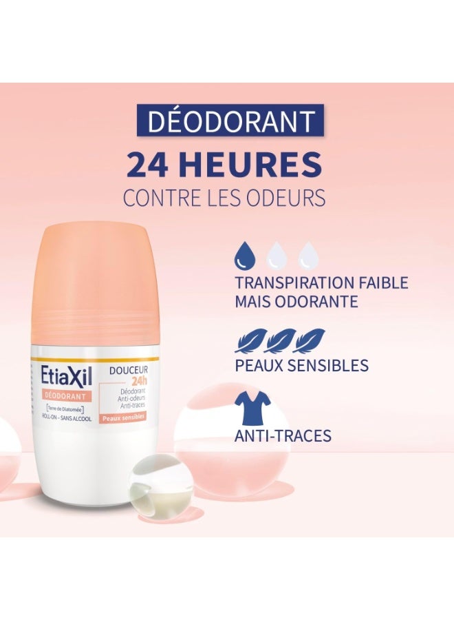 إتياكسيل إيتياكسيل مزيل عرق لطيف يدوم 24 ساعة، عبوة من قطعتين × 50 مل - Image 2