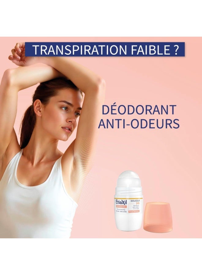 إتياكسيل إيتياكسيل مزيل عرق لطيف يدوم 24 ساعة، عبوة من قطعتين × 50 مل - Image 4