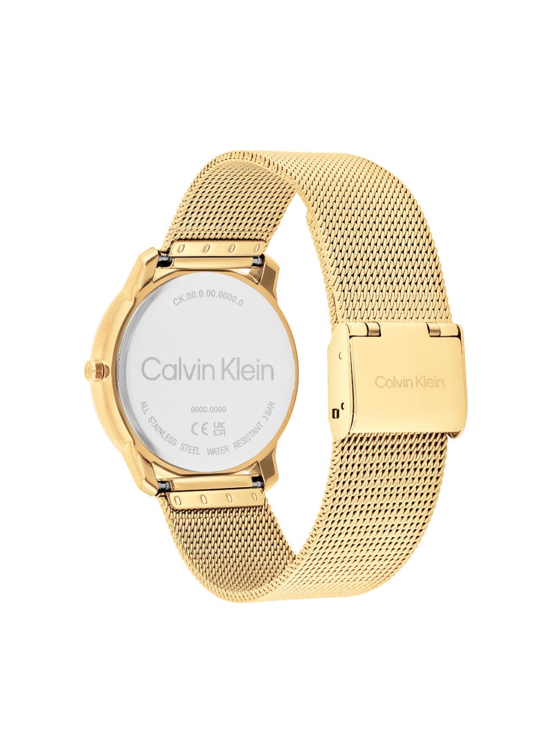 CALVIN KLEIN ساعة كالفن كلاين التناظرية المستديرة للرجال والنساء - علبة سوداء - 25300016 - Image 2