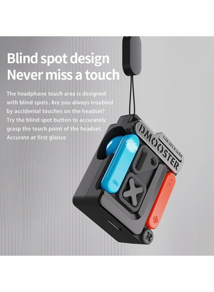 دموستر سماعة أذن D MOOSTER D36 TWS للألعاب بتقنية البلوتوث اللاسلكية (أسود) - Image 2