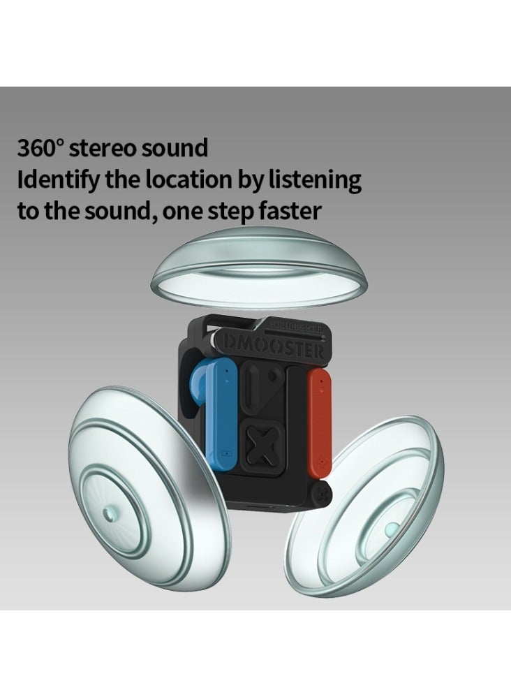 دموستر سماعة أذن D MOOSTER D36 TWS للألعاب بتقنية البلوتوث اللاسلكية (أسود) - Image 5