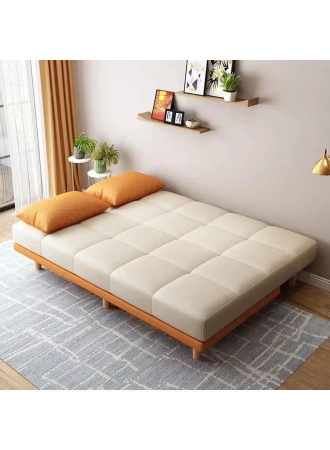 Comfynest أريكة سرير عائلية - أثاث غرفة معيشة أنيق ومتعدد الاستخدامات (أصفر أخضر) - Image 3