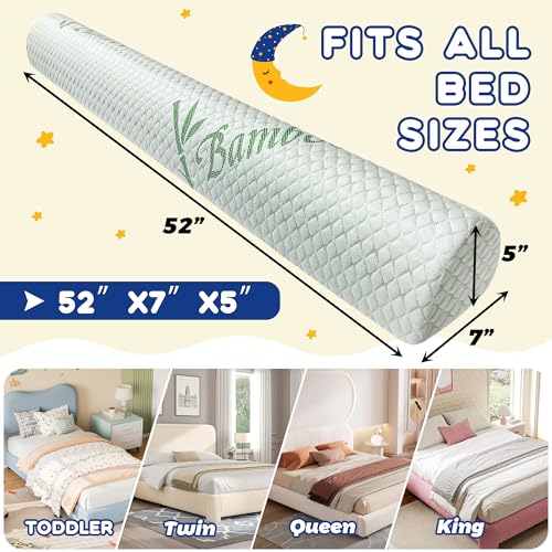 LVYSHOW Waterproof Bed Bumper for Toddler, Soft Baby Foam Rail for Full, Queen, Twin, King Size Bed, Green, 1 Pack - Image 3
