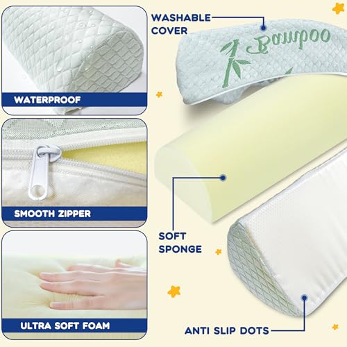 LVYSHOW Waterproof Bed Bumper for Toddler, Soft Baby Foam Rail for Full, Queen, Twin, King Size Bed, Green, 1 Pack - Image 5
