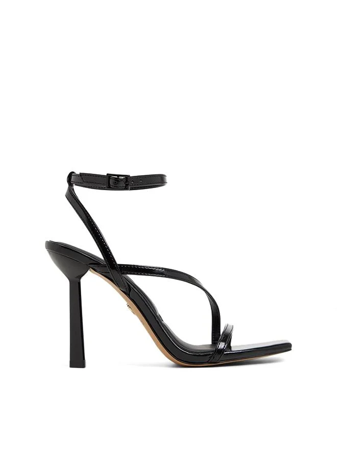 Scintilla Ladies Black Heeled Sandals