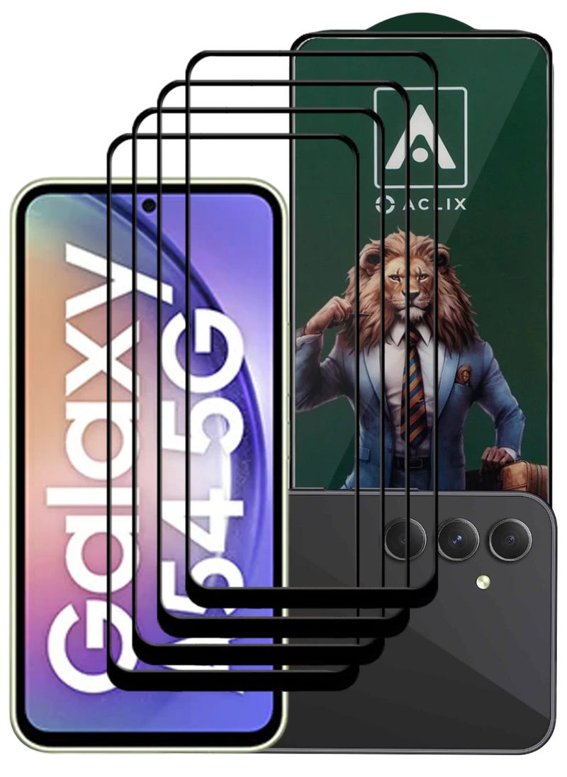 أكاليكس 4 قطع، حماية شاشة، لهاتف سامسونج جالاكسي A54، جودة ممتازة. - Image 1