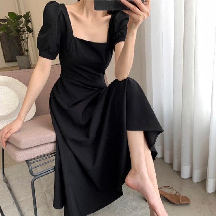 Hepburn style dress, elegant feminine daily styling - Image 1