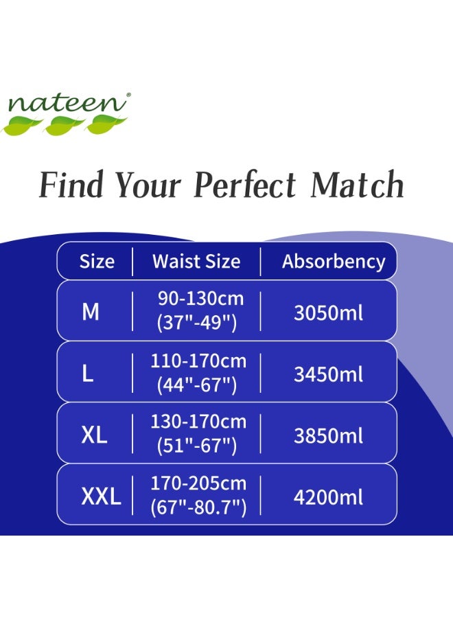 Nateen Flexi Maxi Adult Diapers Pants,Incontinence Night Time Pull Up,XX-Large,Waist Size 170cm-205cm,20 Count Adult Pull Ups,Superior Comfort,Excellent Combination of Protection. - Image 4