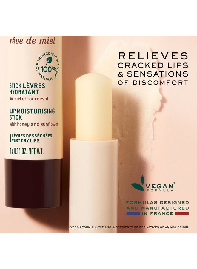 NUXE ريف دي ميل أحمر شفاه - مرطب عضوي طبيعي 100% للشفاه المتشققة والجافة مع زبدة الشيا وفيتامين E، 0.14 أونصة - Image 3