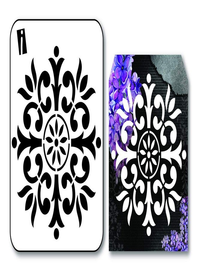 iCraft Mini Craft Stencils for DIY Art & Craft i-9104 Size 4" x 4" Re-Usable Used for Painting, Journaling, Mix-Media, Wall Painting and Other Decorative Purposes. Pack of 1 Pcs