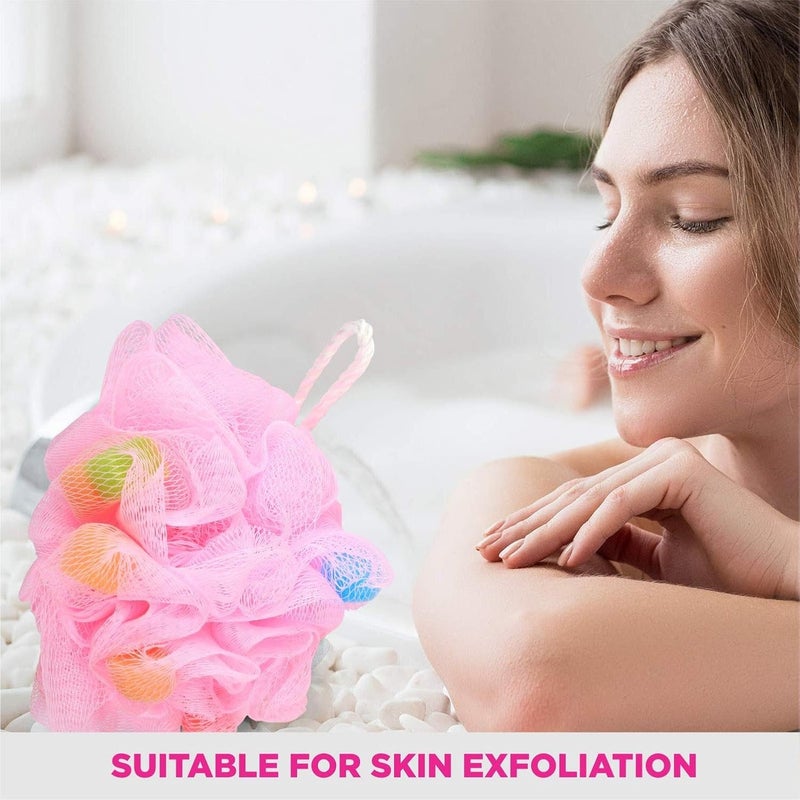 Vega Color Cube Fluffy Sponge - Multi Color Exfoliating Bath Sponge - Image 5