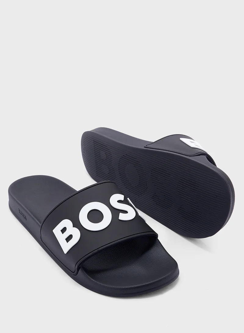 BOSS Logo Flip Flops
