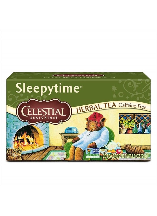 CELESTIAL SEASONINGS Sleepytime Herbal Caffeine Free Tea, 20 Count  - Image 1