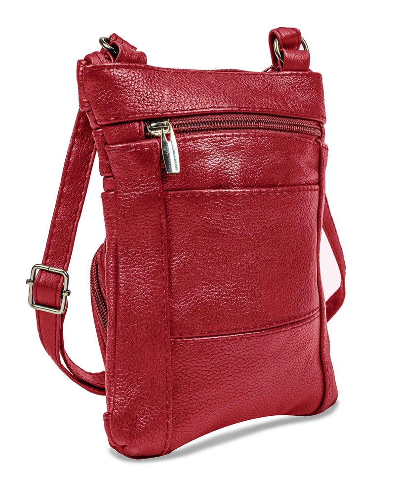 Krediz Leather Crossbody Purses For Women  Multi Pocket Crossbody Purse With Adjustable Strap  Soft & Durable Leather Purse - Image 2