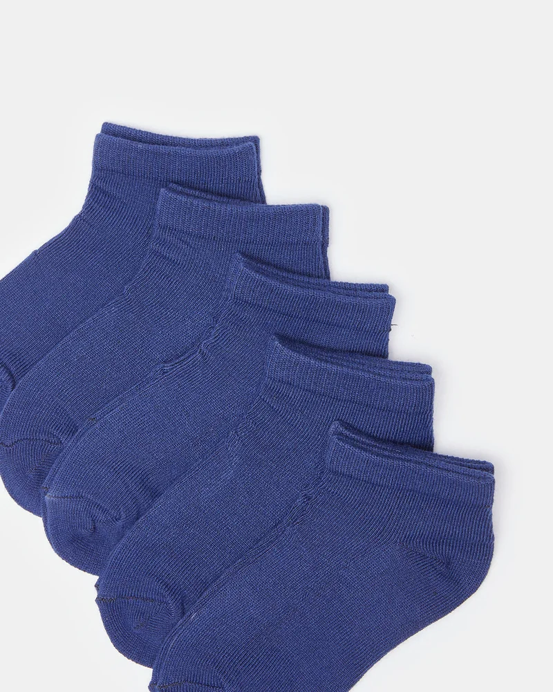 REDTAG Boys Navy Socks Set (Pack Of 5)